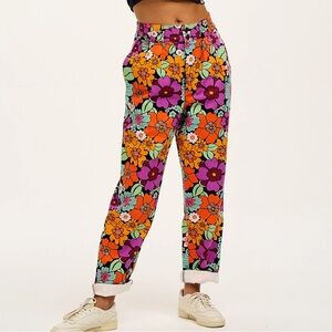 Lucy & Yak Addison Tapered Jeans in Jilly print